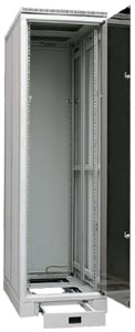 CS cabinet,  width 600 mm (23,6'), with glass door, RAL 7035