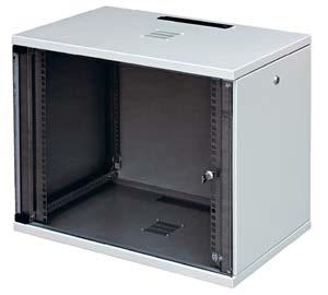 CU cabinet 10U high with safety glass door