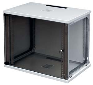 CU cabinet 4U high with safety glass door