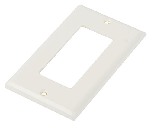 Face plate, Plastic, 1 Port, American Standard