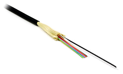 Indoor/outdoor fiber optic cable, with tight buffer