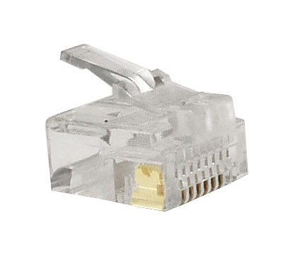 >Modular Plug RJ-45 solid, Category 5, for stranded (patch) cable, Short Body