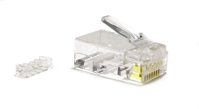Modular Plug RJ-45 for Twisted Pair, Category 6, with Insert