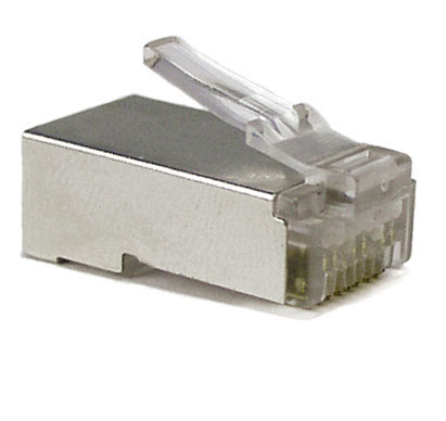 Modular Plug RJ-45 for twisted pair, category 6 with insert, shielded