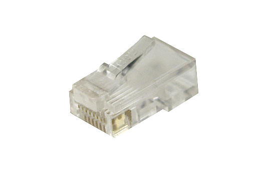 Modular Plug RJ-45 solid, Category 3, for stranded (patch) cable