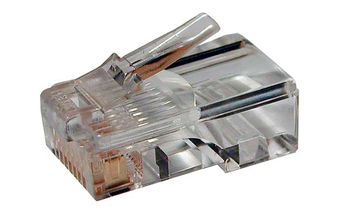 Category 5 Modular plug RJ-45 for twisted pair, shielded