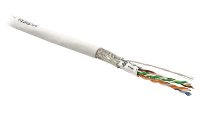 Shielded twisted pair cable SFTP, category 5e, 4 pairs, stranded (patch)