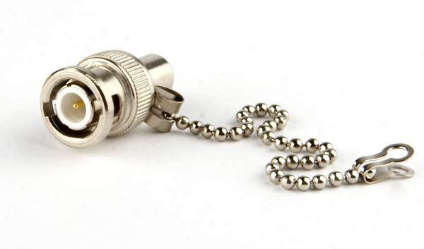 BNC male terminator connector for 75Ω with chain