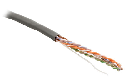 Unshielded Twisted Pair Cable (UTP), category 6, 4 pairs, Solid, Plenum