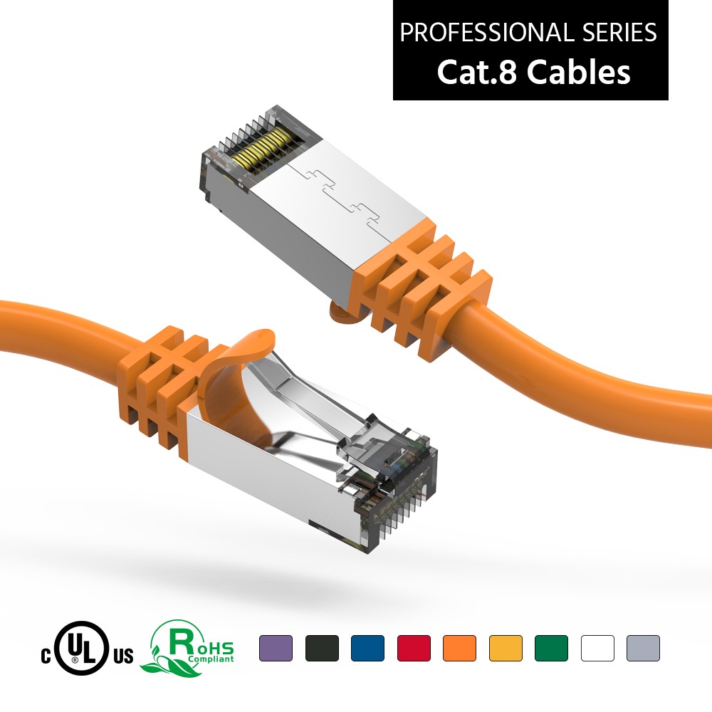 Cable De Red Cat8 1,5m Patch Cord Rj45 Vention