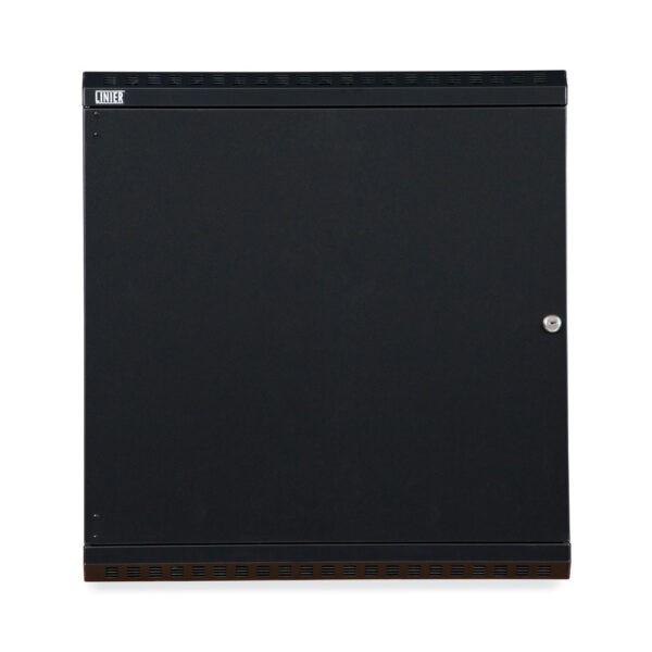 12U LINIER® Fixed Wall Mount Cabinet - Solid Door front