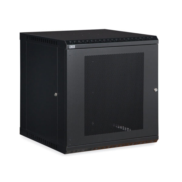 12U LINIER® Fixed Wall Mount Cabinet - Vented Door isometric