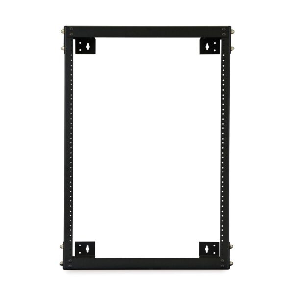 15U 18” Deep Open Frame Wall Rack front