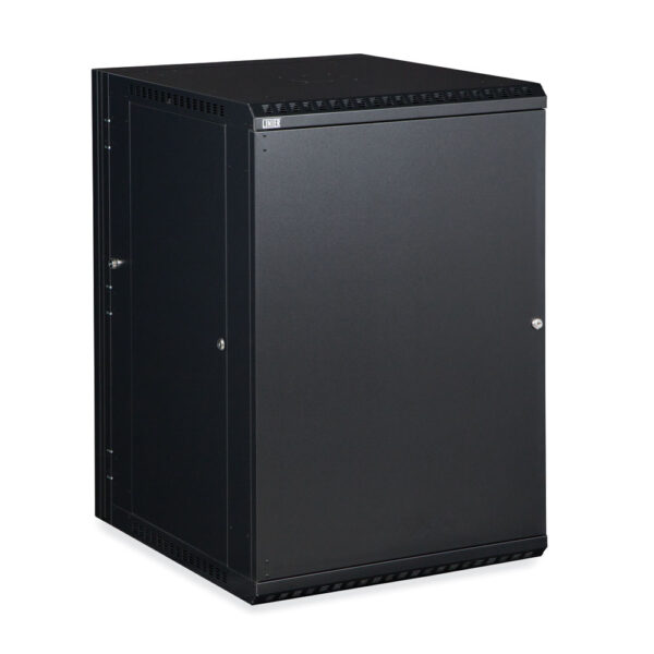 18U LINIER® Swing-Out Wall Mount Cabinet - Solid Door