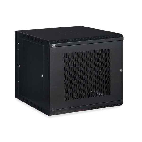 12U LINIER® Swing-Out Wall Mount Cabinet - Vented Door