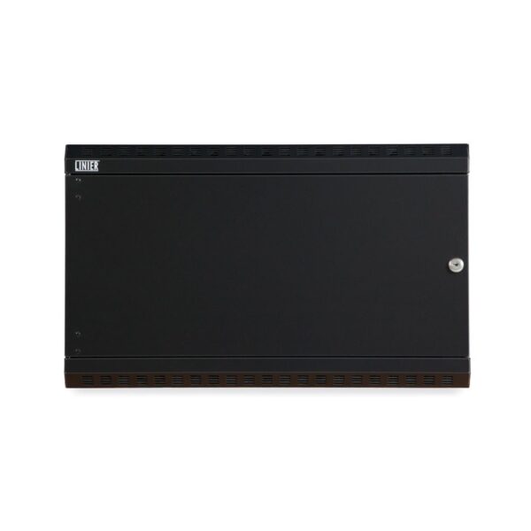 6U LINIER® Fixed Wall Mount Cabinet - Solid Door front
