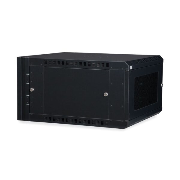 6U LINIER® Swing-Out Wall Mount Cabinet - Vented Door Dimetric