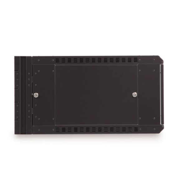 6U LINIER® Swing-Out Wall Mount Cabinet - Vented Door side