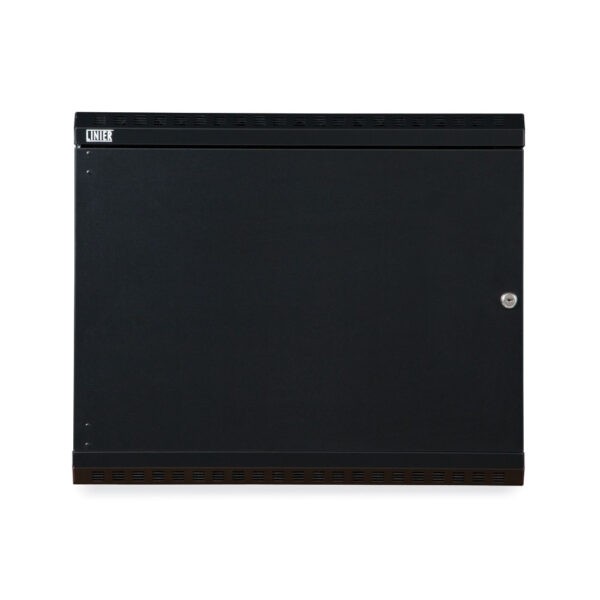 9U LINIER® Fixed Wall Mount Cabinet - Solid Door front