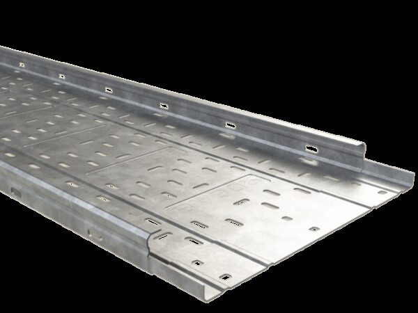 Perforated reinforced cable tray FRE 300X35 GC - Hot Dip Galvanized Steel (HDG) - Product reference 2/0054 series  BASORTRAY