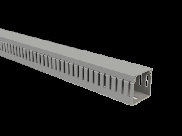 Slotted trunking electrical panels QRL 120X80 LH 7035 - Halogen Free - Product reference 2/9876 series  BASORPLAST