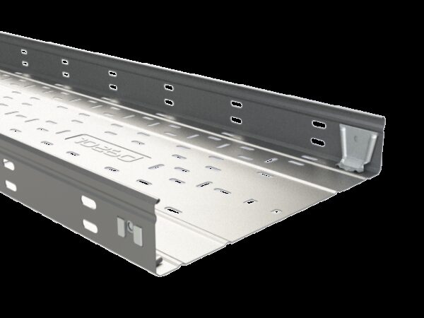 Perforated cable tray ER2E 600X60 GS - Pre-Galvanised Steel (PG) - Product reference 2/10239 series  BASORTRAY