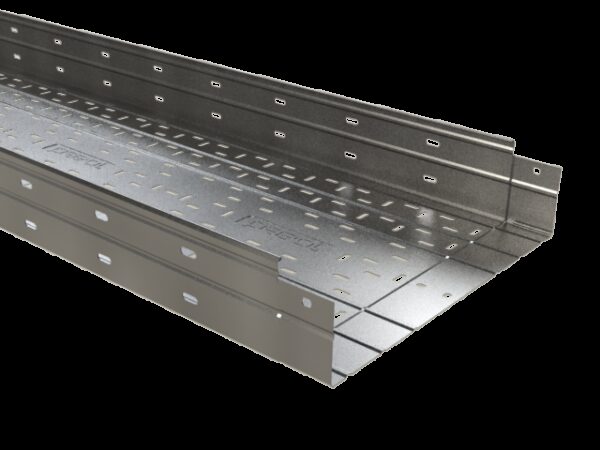 Perforated cable tray ERE 600X100 GC - Hot Dip Galvanized Steel (HDG) - Product reference 2/1250 series  BASORTRAY