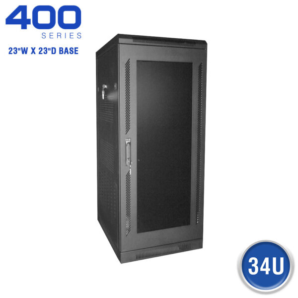 FLOOR ENCLOSURE W/ SMOKED ACRYLIC DOOR - 400 SERIES (23"W X 23"D)