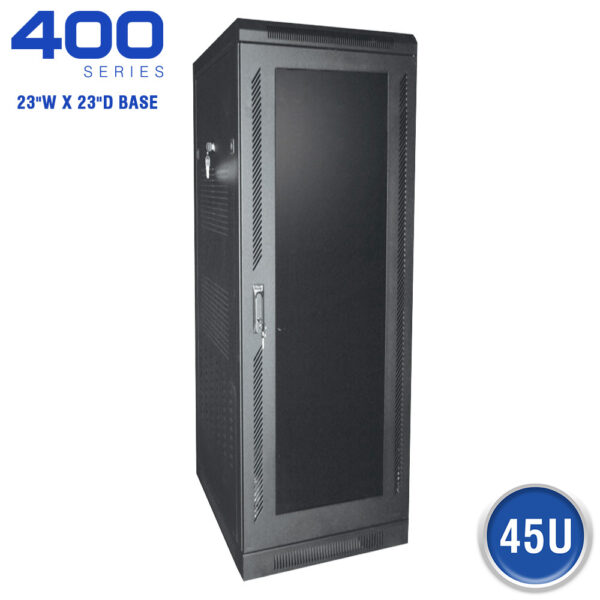 FLOOR ENCLOSURE W/ SMOKED ACRYLIC DOOR - 400 SERIES (23"W X 23"D)