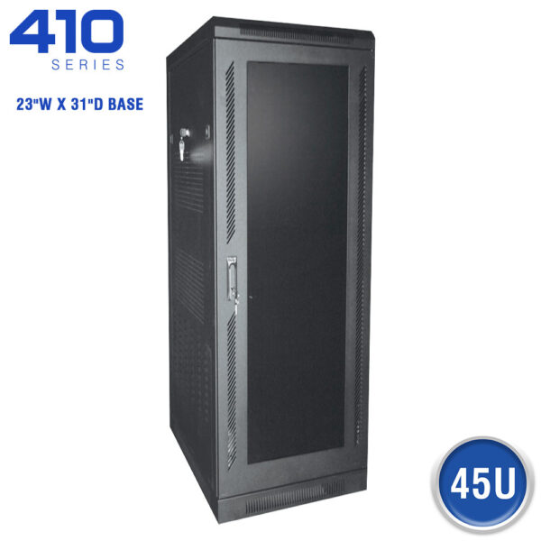 FLOOR ENCLOSURE W/ SMOKED ACRYLIC DOOR - 410 SERIES (23"W X 31"D)