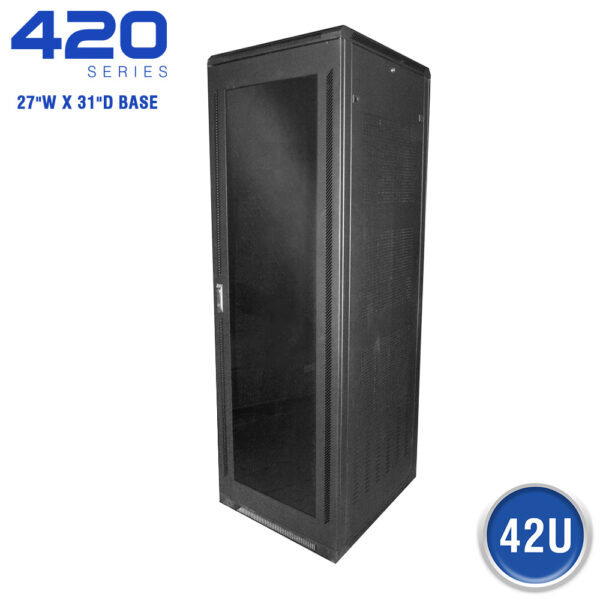 FLOOR ENCLOSURE W/ SMOKED ACRYLIC DOOR - 420 SERIES (27"W X 31"D)