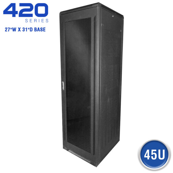 FLOOR ENCLOSURE W/ SMOKED ACRYLIC DOOR - 420 SERIES (27"W X 31"D)