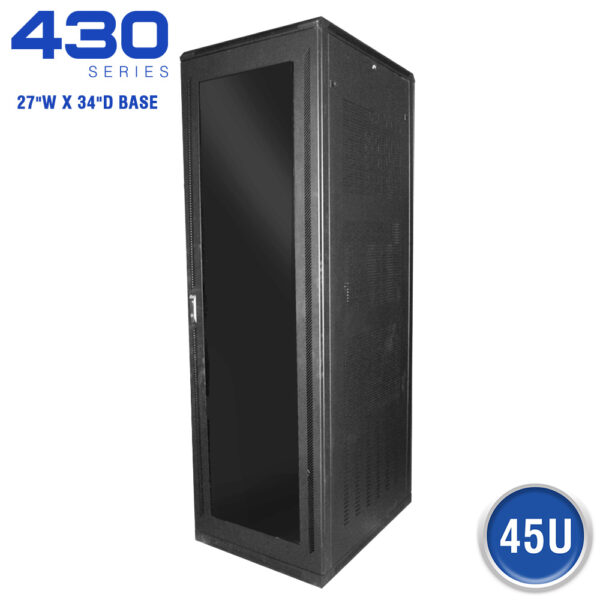 FLOOR ENCLOSURE W/ SMOKED ACRYLIC DOOR - 430 SERIES (27.5"W X 36"D)