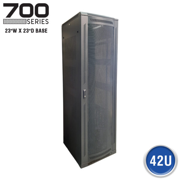 FLOOR ENCLOSURE W/ VENTED MESH DOOR - 700 SERIES (23"W X 23"D)