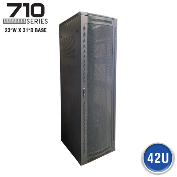 FLOOR ENCLOSURE W/ VENTED MESH DOOR - 710 SERIES (23"W X 31"D)