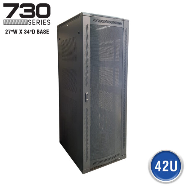 FLOOR ENCLOSURE W/ VENTED MESH DOOR - 730 SERIES (27.5"W X 36"D)