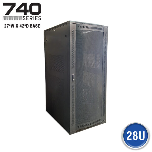 FLOOR ENCLOSURE W/ VENTED MESH DOOR - 740 SERIES (27"W X 42"D)