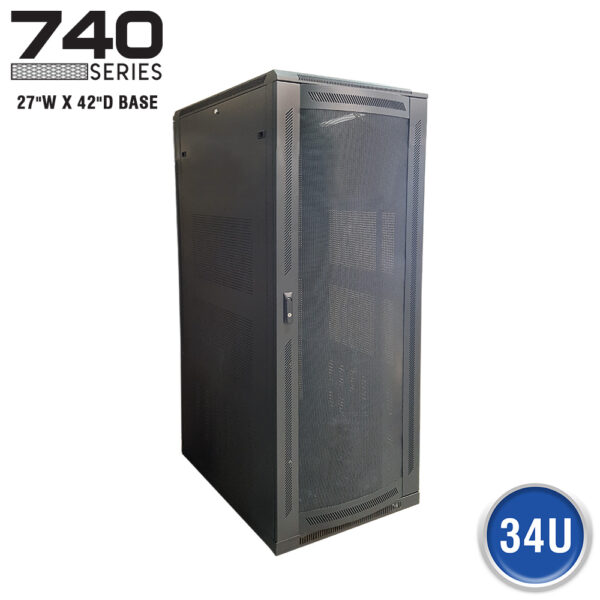 FLOOR ENCLOSURE W/ VENTED MESH DOOR - 740 SERIES (27"W X 42"D)