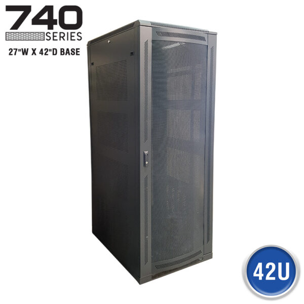 FLOOR ENCLOSURE W/ VENTED MESH DOOR - 740 SERIES (27"W X 42"D)