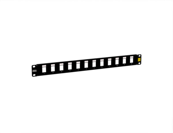 1U 12 Port Blank Keystone Patch Panel