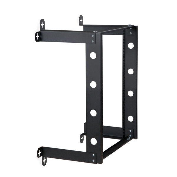 15U LINIER® Fixed Wall Mount Cabinet - Glass Door