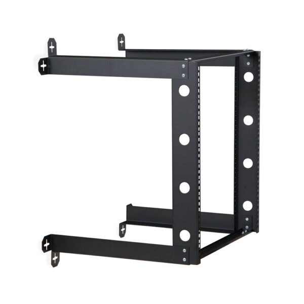 18U LINIER® Swing-Out Wall Mount Cabinet - Glass Door