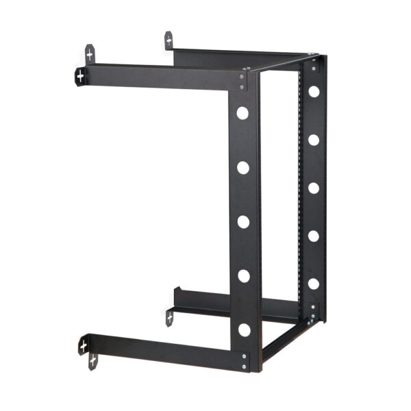 22U LINIER® Fixed Wall Mount Cabinet - Glass Door