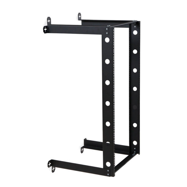 22U LINIER® Swing-Out Wall Mount Cabinet - Glass Door