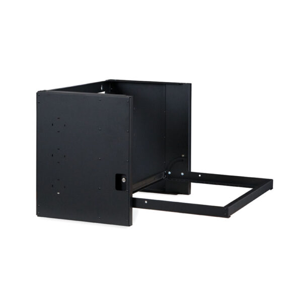 9U LINIER® Swing-Out Wall Mount Cabinet - Glass Door